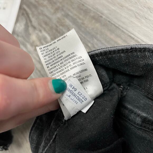 American Eagle Airflex Dark Wash Black Men 30x30 Athletic Straight Stretch Jeans - Picture 6 of 13